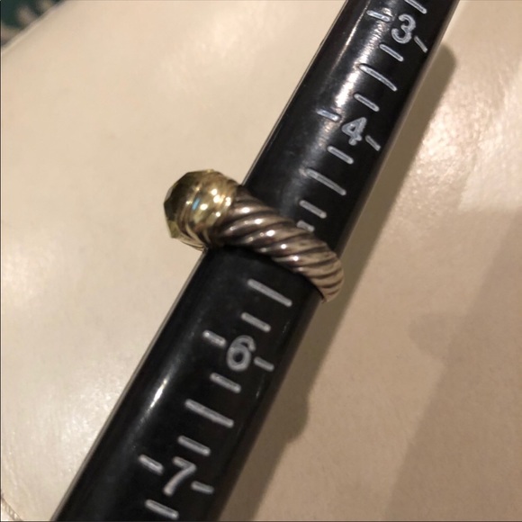 Rare, retired David Yurman lemon citrine ring - Picture 3 of 12